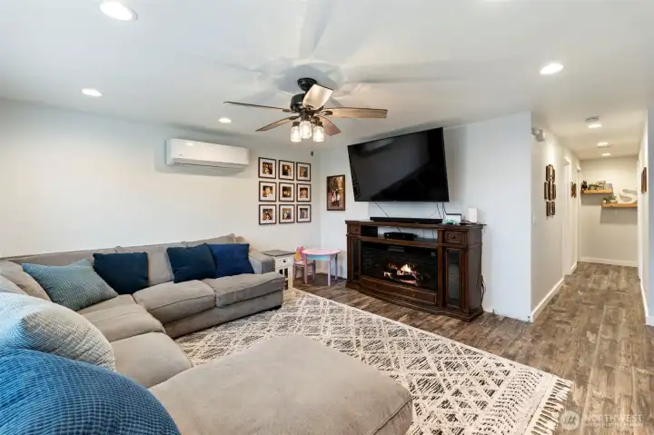 Living room with Mini Split