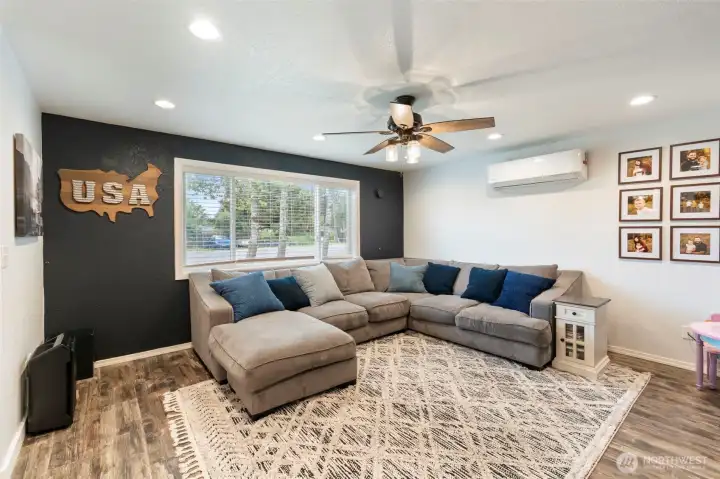 Large window offers great natural light