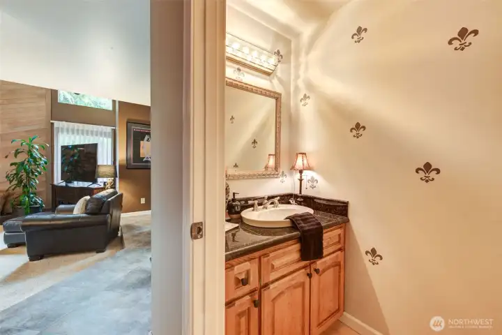 Powder bathroom