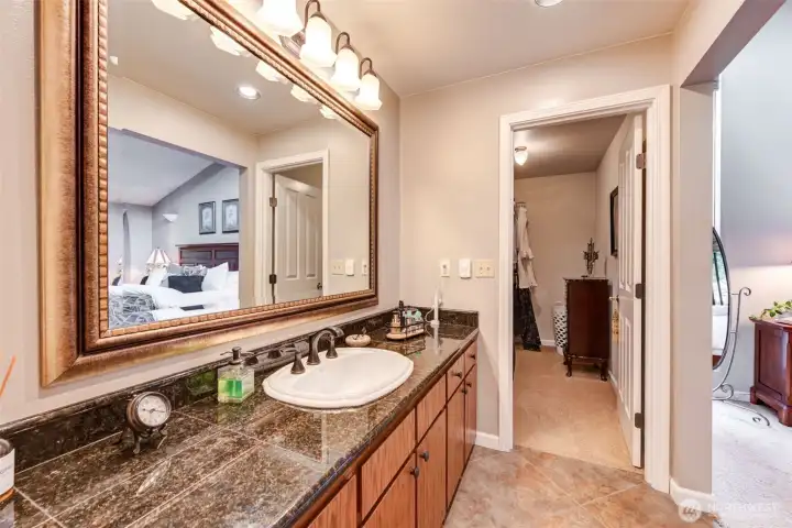 Primary bathroom with heated floors