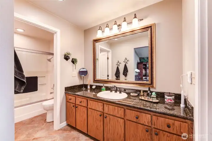 Primary bathroom large vanity