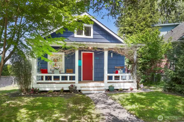 Lovely Craftsman home on a quiet tree-lined street. New exterior paint and main water line.