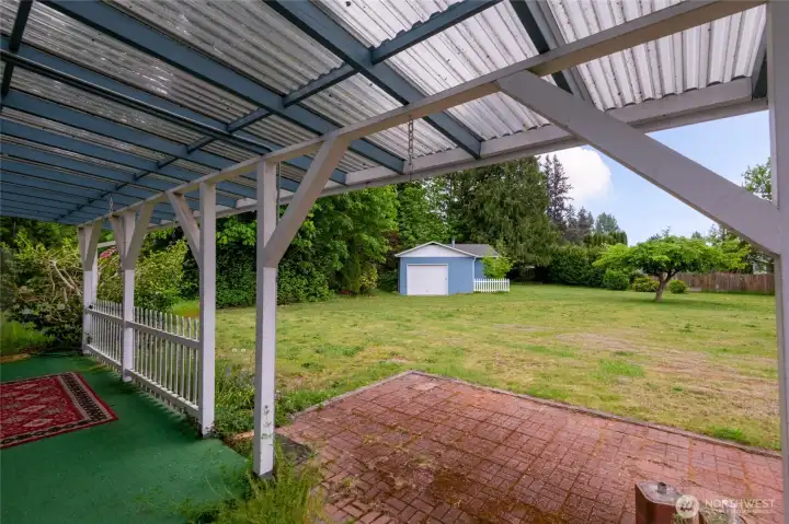 Covered patio