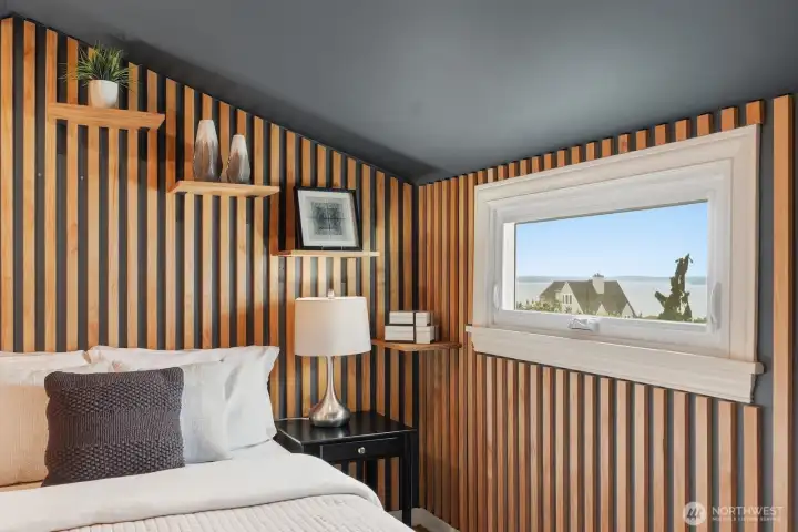 Wake to soft morning light and water views, right from the comfort of home.