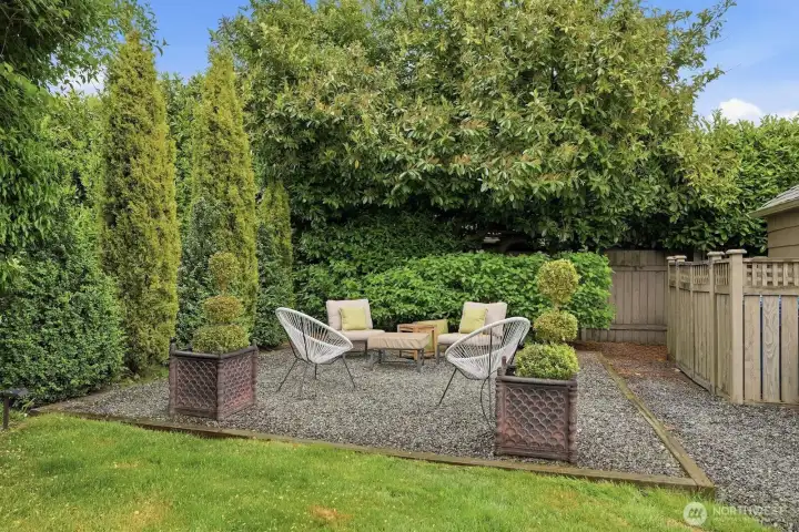 Another outdoor space to enjoy! You'll be spending all summer outside while living here.