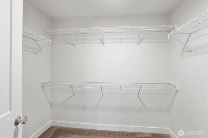Primary walk in closet