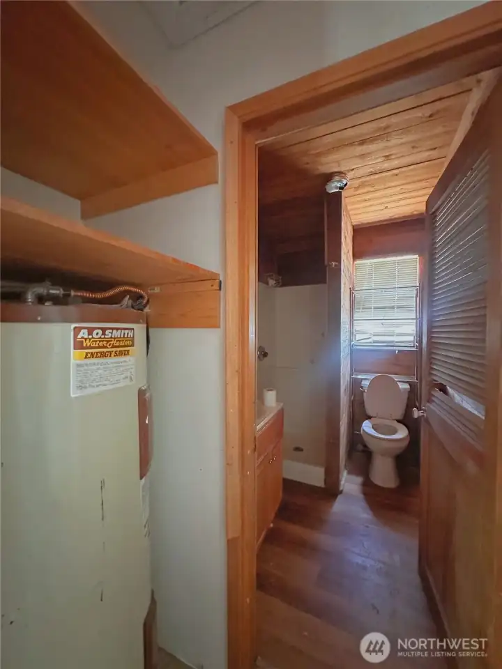 Hallway and 3/4 bathroom Hallway and 3/4 bathroom