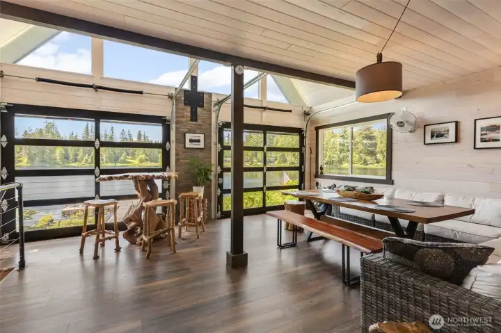 What an amazing view from this versatile light-filled space!