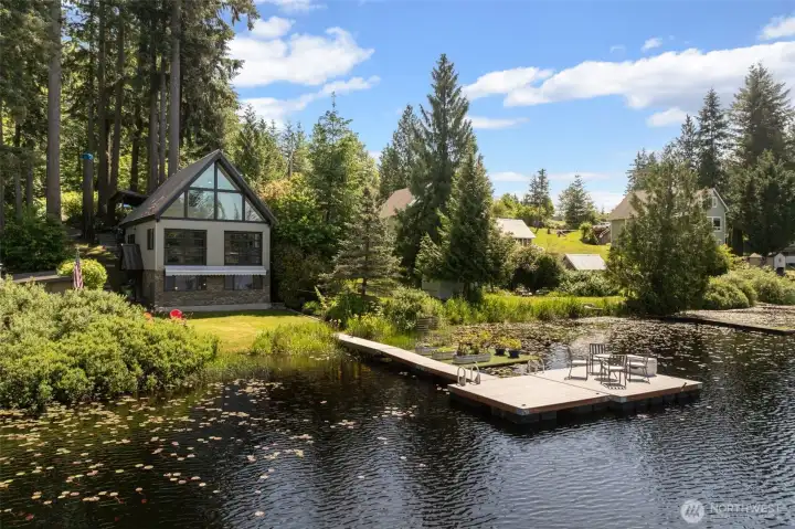 Enjoy exploring the lake with your detachable electric powered dock.