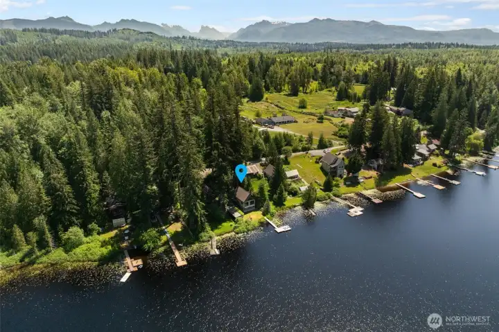 Beautiful countryside surrounds this tranquil lake.
