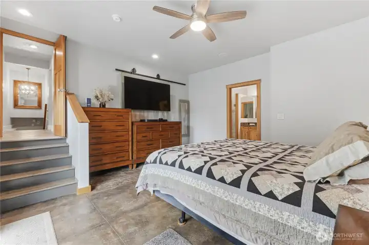 Stairs provide Privacy and Separation.