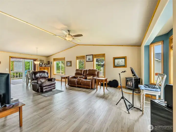 Open concept floor plan with luxury vinyl plank throughout. Open concept floor plan with luxury vinyl plank throughout.