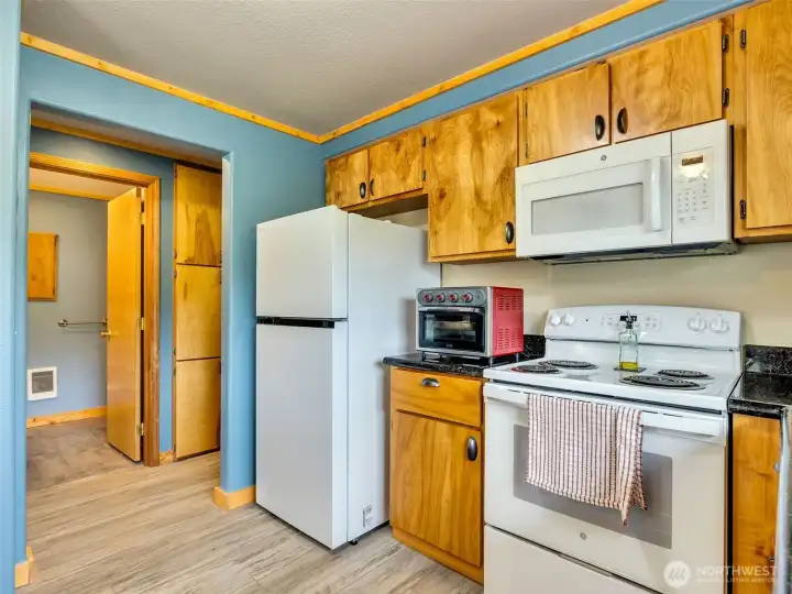 1 year old stove & fridge included in sale. 1 year old stove & fridge included in sale.