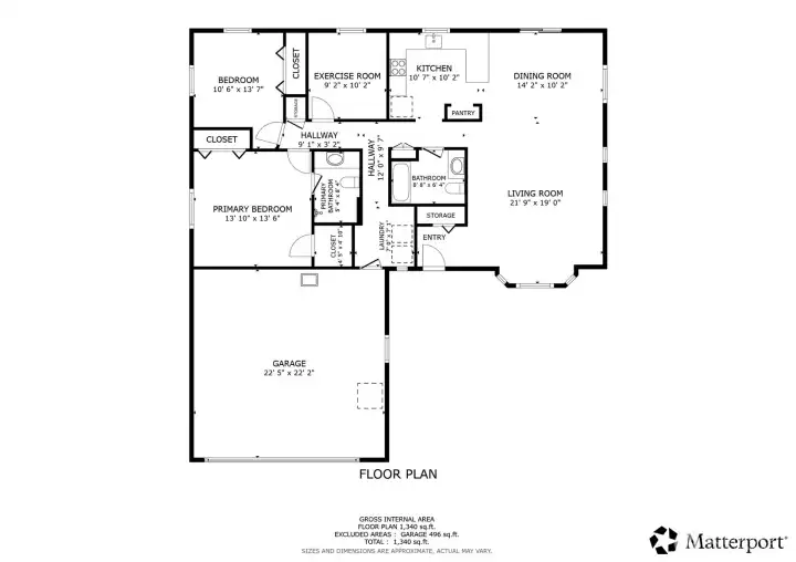 Floor Plan w/ room by room dimensions. Floor Plan w/ room by room dimensions.