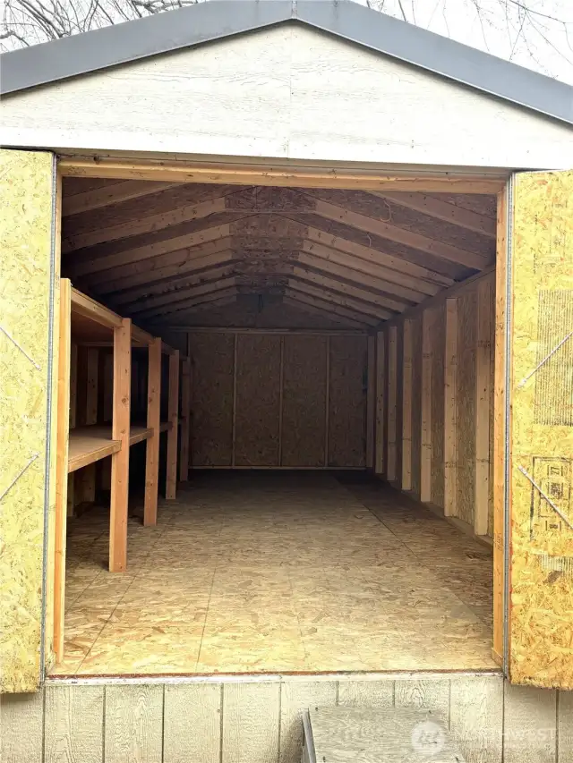 inside of shed