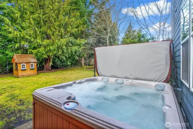 Hot tub stays with home