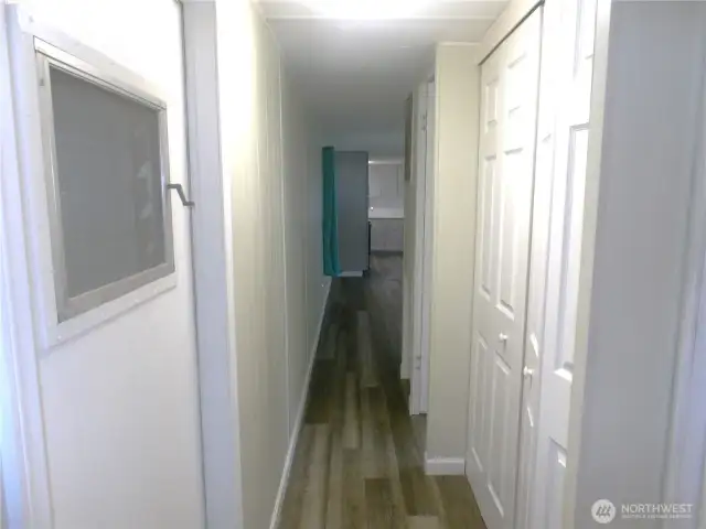 Hallway back to main living area.