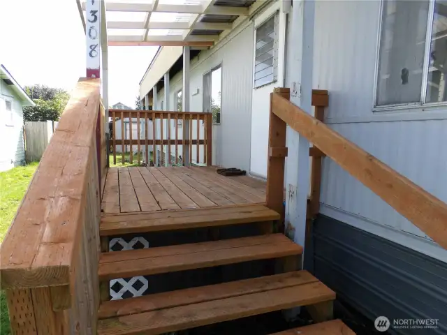 New Porch at front door.