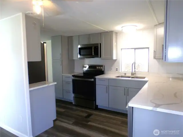 This kitchen looks and feels new because it is!