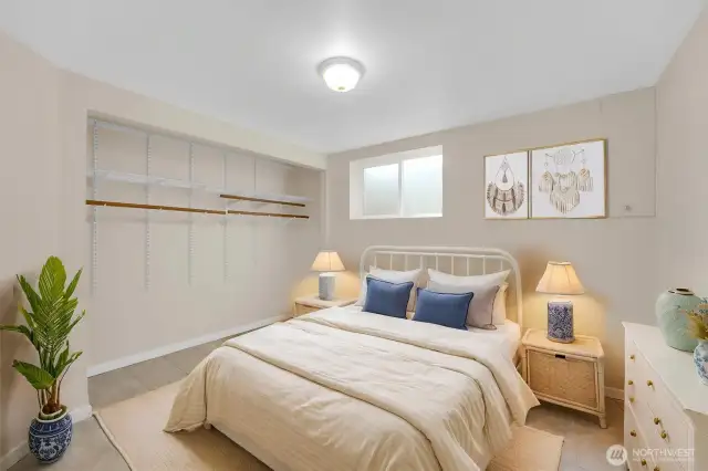 Virtually Staged Downstairs bedroom