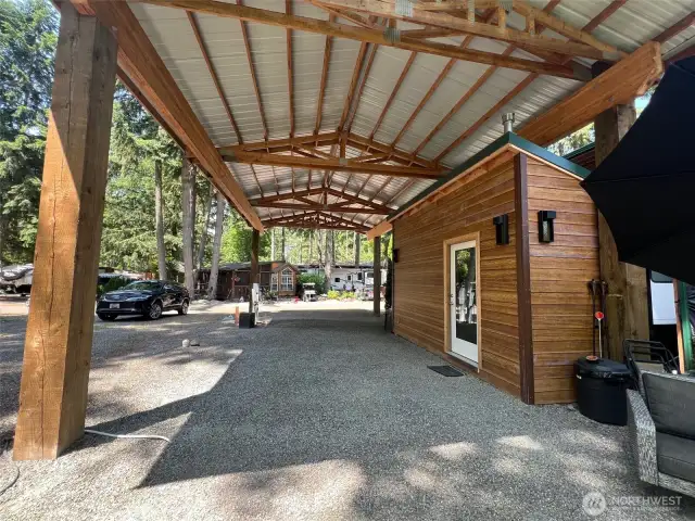 FROM THE BACK OF THE PROPERTY