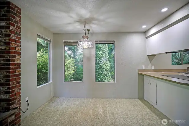 Unit 1 dining area.
