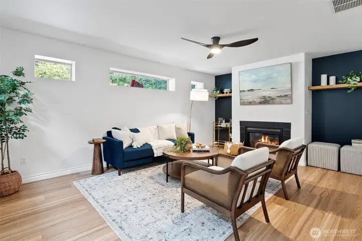 What a fabulous area to watch your favorite shows, craft, play music...the choice is yours!