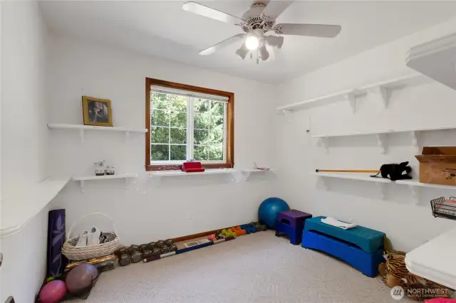 Den currently used as a exercise room