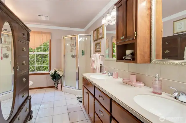 Primary bathroom.