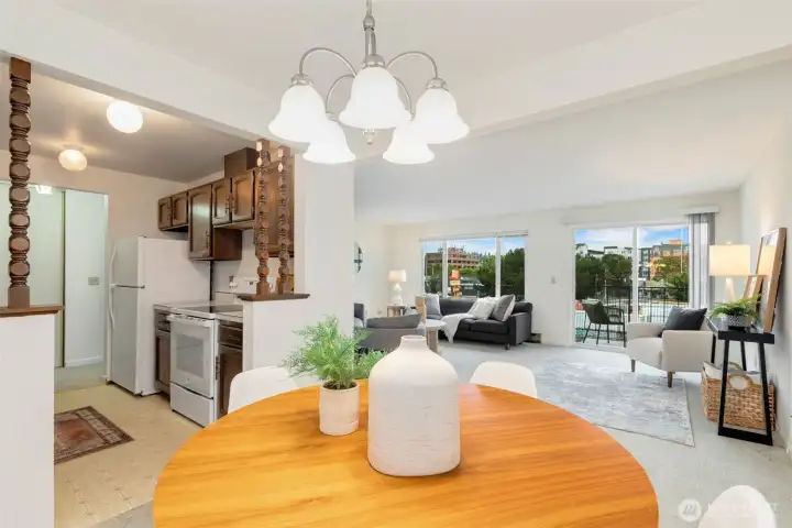 On the 2nd floor & east facing with plenty of room to live.
