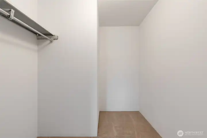 Primary's walk-in closet.