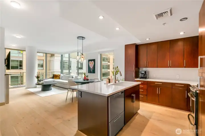 New kitchen sink + faucet. New dishwasher drawer system.