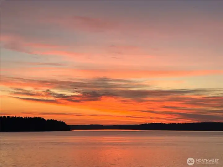 Sunrise view up the passage