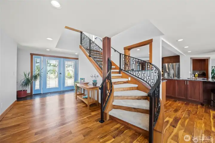 Lovely curved stairway