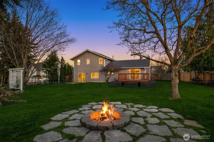 Enjoy summer evening bonfires with guests!