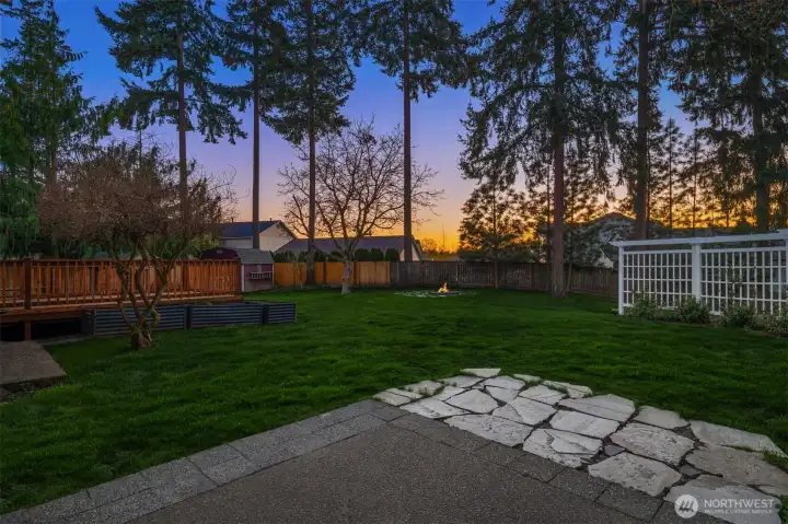 View from the back patio.