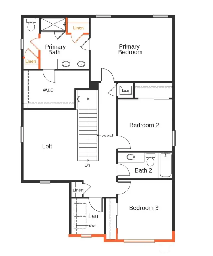 Plan layout not actual home