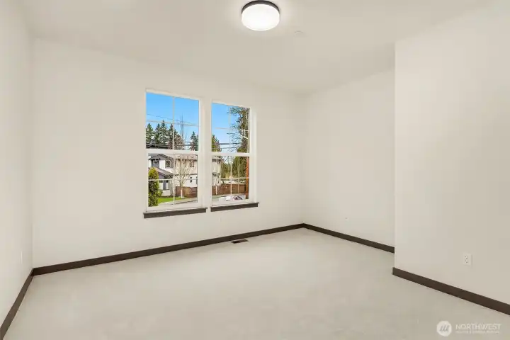 Upper floor has 2 additional BR's that share a Jack & Jill bath. Plus a big guest suite/bonus room