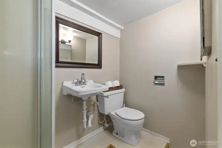 Basement bathroom