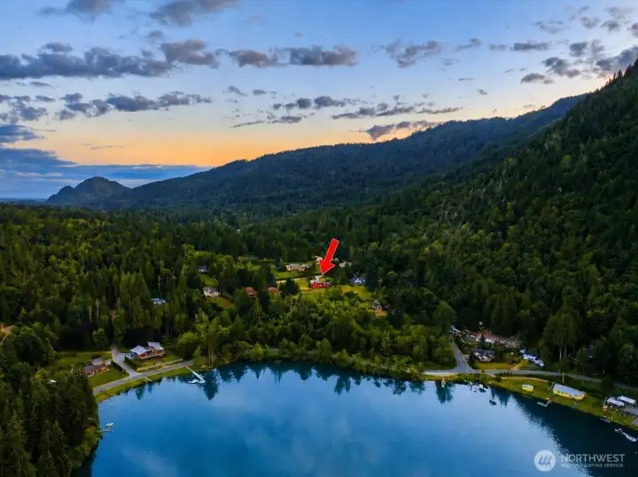 Enjoy 600+ feet of shared lake frontage with dock access just moments away for endless days on the water.