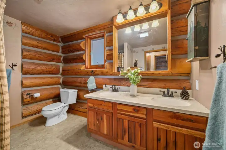 A large full bath offers generous space, comfort, and convenience for everyday living and overnight guests.
