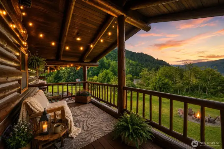 Step out to your private terrace and unwind under the stars while taking in the peaceful beauty of the surrounding landscape.