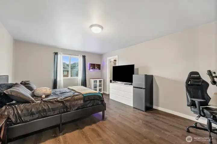 Bedroom 2, w/walk-in closet.