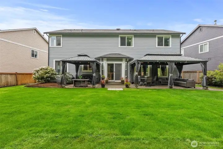 Large backyard