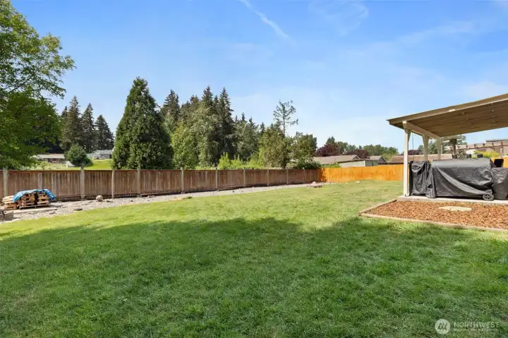 Add your play toy, above ground pool, gardens, whatever you wish! There is space for all that & more!