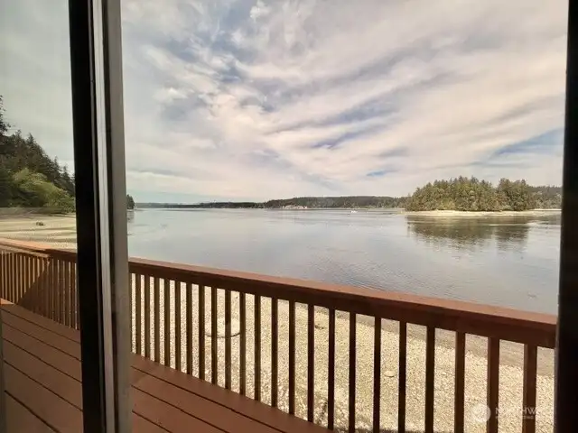 The ever changing tide and sky are visible from all windows in the house and from your deck too.