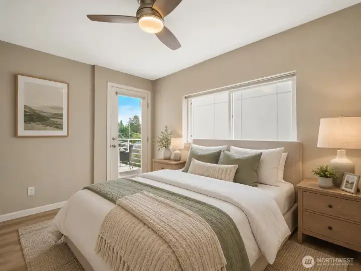 This bright and functional 2nd bedroom offers direct access to the balcony, creating a seamless connection between indoor and outdoor spaces. This bright and functional 2nd bedroom offers direct access to the balcony, creating a seamless connection between indoor and outdoor spaces.