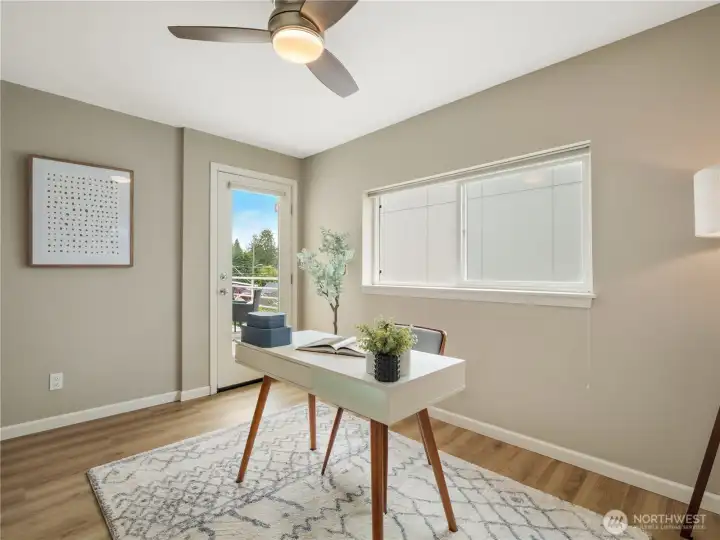 This same 2nd bedroom could also function as an office for multiple living/working arrangements. This same 2nd bedroom could also function as an office for multiple living/working arrangements.