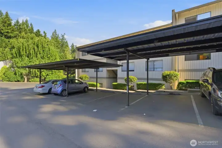Reserved Carport parking spot.