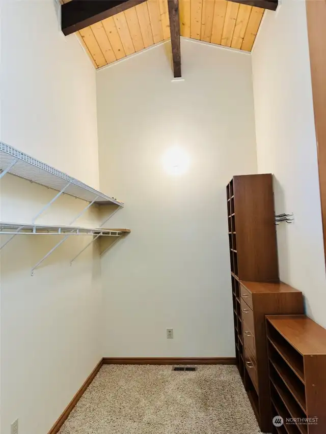 One of Two walk-in closets